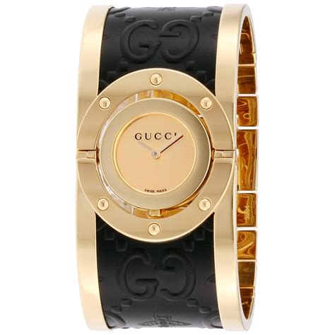 gold womens gucci watch|gucci gold bangle watches ladies.